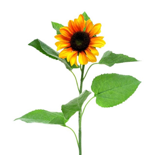 Artificial Sarah Sunflower Golden Yellow 59 cm