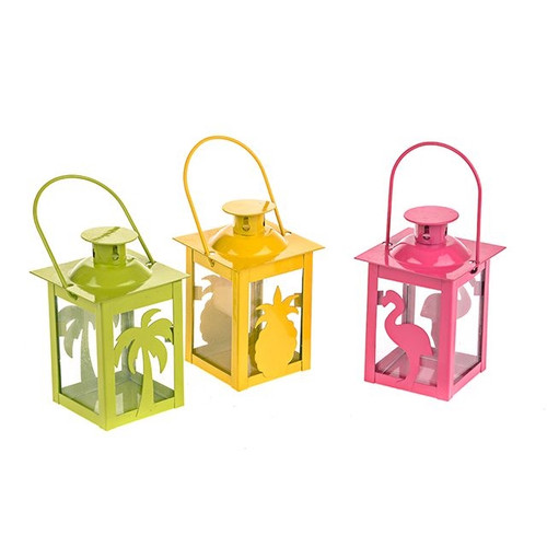 Tropical Metal Lanterns 3 Set from Country Baskets