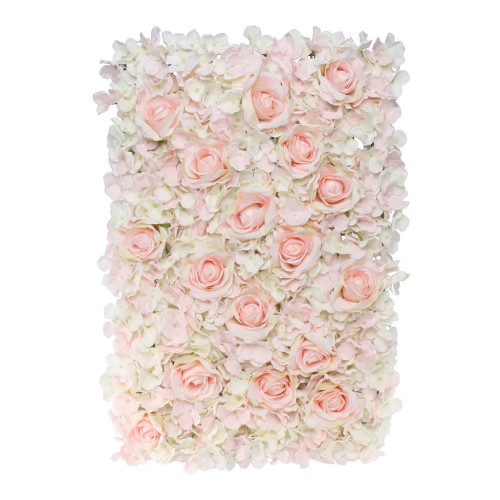 Pink Hydrangea And Roses Flower Wall (60 x 40cm)