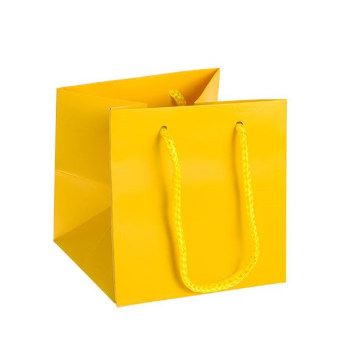 Hand Tie Bag Yellow Small Pack of 10