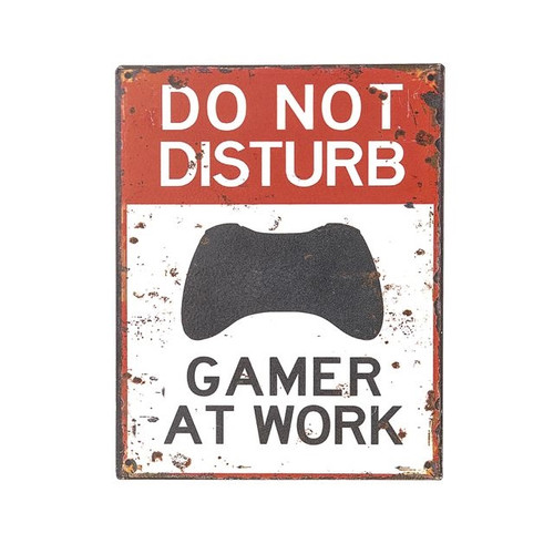 Gamer At Work Plaque 25 cm