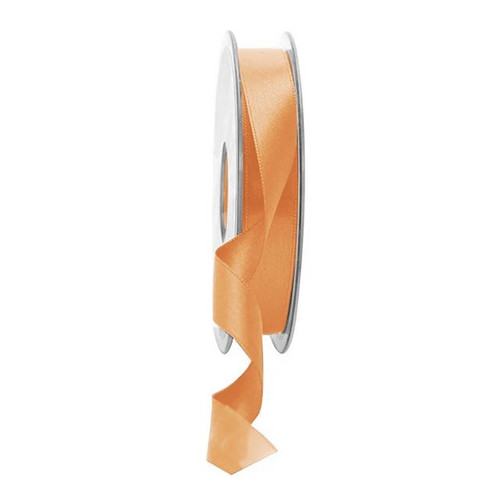 Double Satin Ribbon Light Orange 15 mm