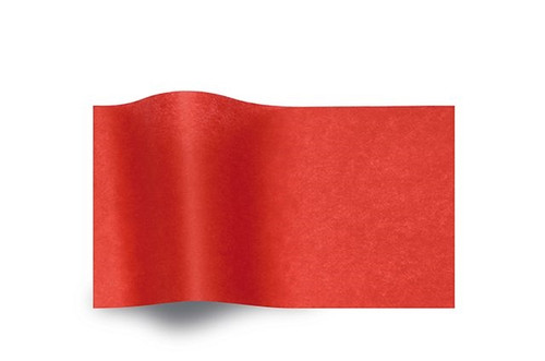 Waxed Water Resistant Tissue Paper Scarlet 100 Pack