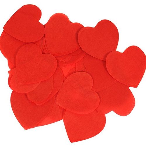 Tissue Paper Confetti Hearts Red 100 g