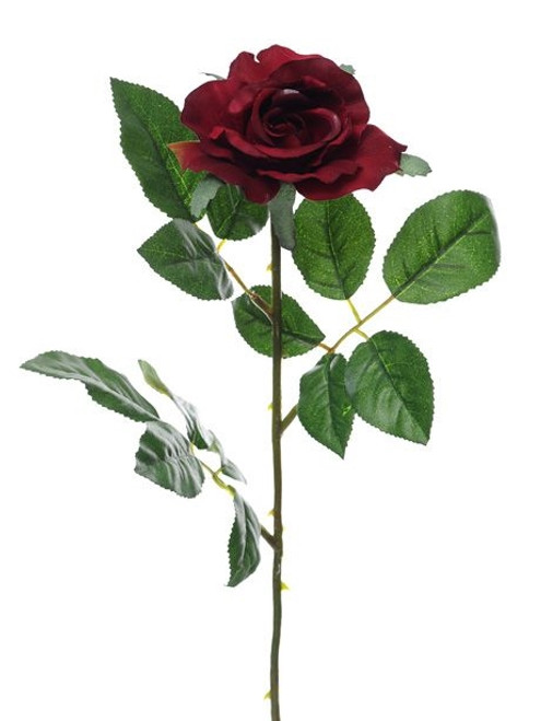 Premium Artificial Rose Burgundy 69 cm