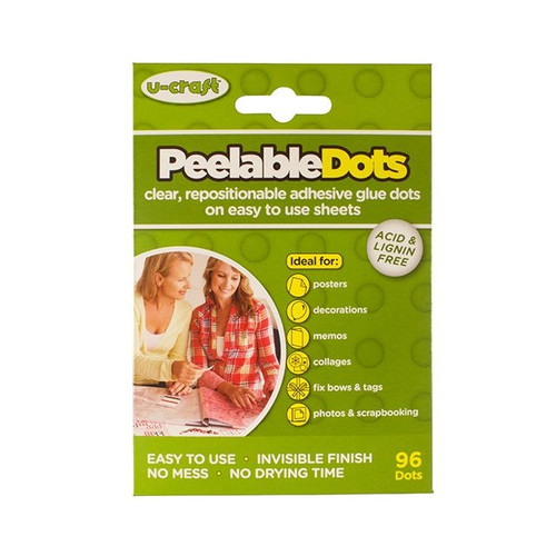 Craft glue Dots Peelable X96 from Country Baskets