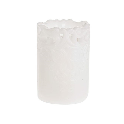 Royale Pillar Candle White 15 cm