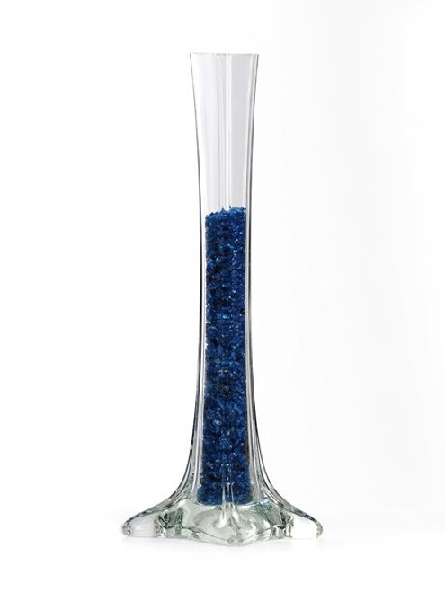 Glass Lily Vase Clear 30 cm