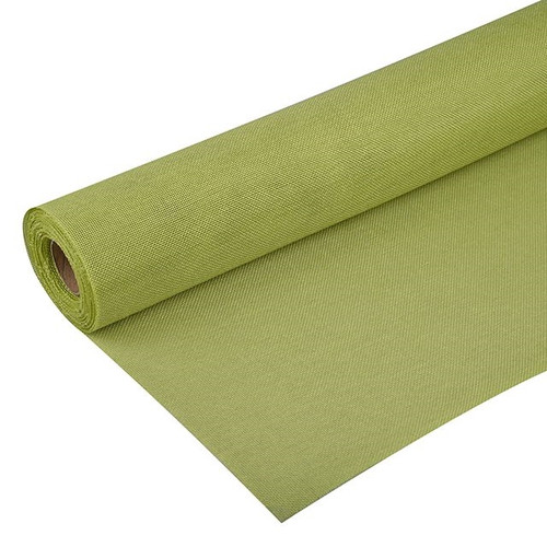 Artificial Linen Roll Green 10 m from Country Baskets