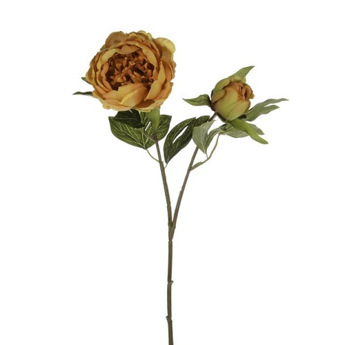 Artificial Harvest Peony Amber 50 cm from Country Baskets