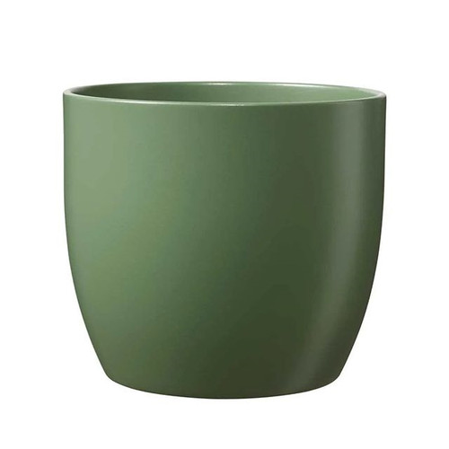 Basel Fashion Ceramic Pot Matt Moss Green H15 cm