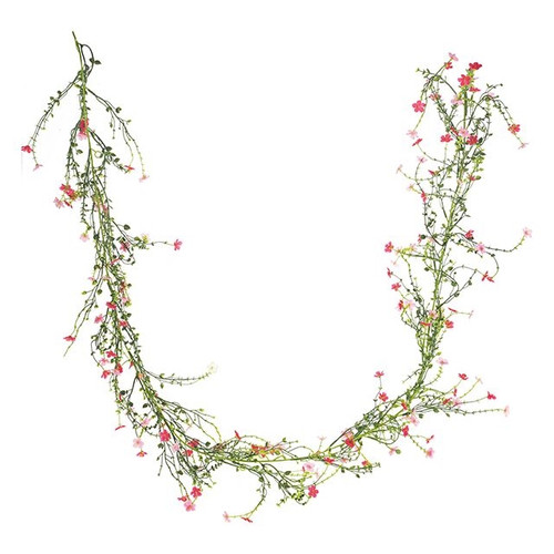 Wild Flower Garland Pink 1.8 m from Country Baskets