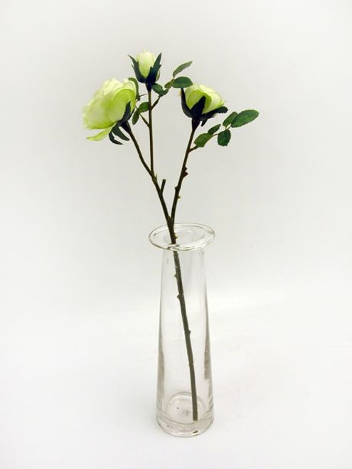 Prize Artificial Rose Spray Green 42 cm