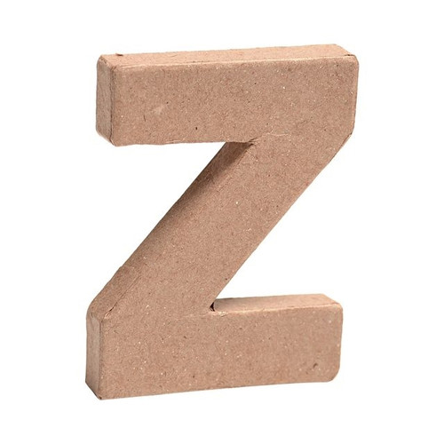 Paper Mache Mini Letter Z