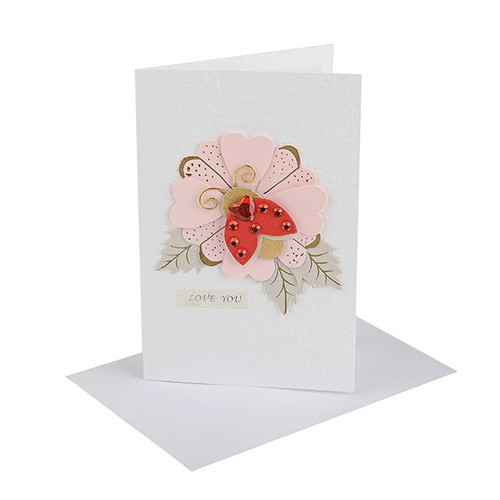 Florist Handmade Card Love Bug from Country Baskets