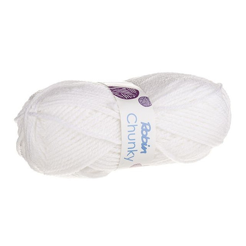 Robin Chunky Yarn White 100g