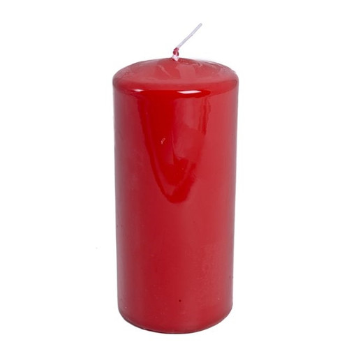 Red Pillar Candle 15 cm