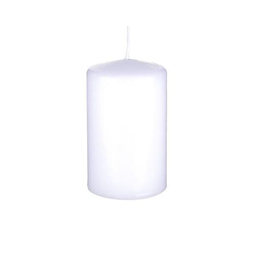 White Pillar Candle 10 x 6 cm