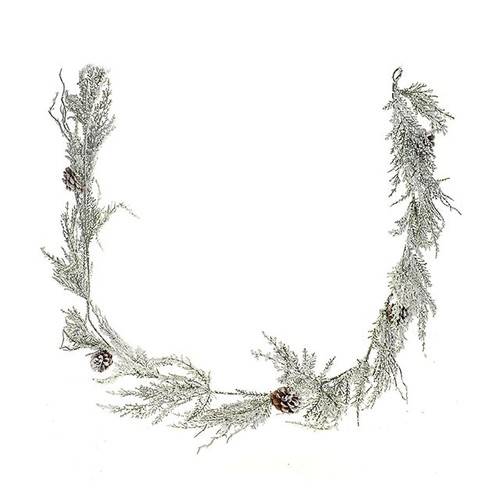 Winter White Garland 180 cm from Country Baskets