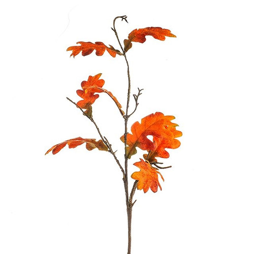 Oak Leaf Spray Orange 60 cm