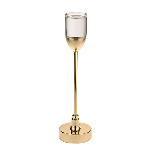 Duchess Curved Metal Candle Stand Gold 39.5 cm