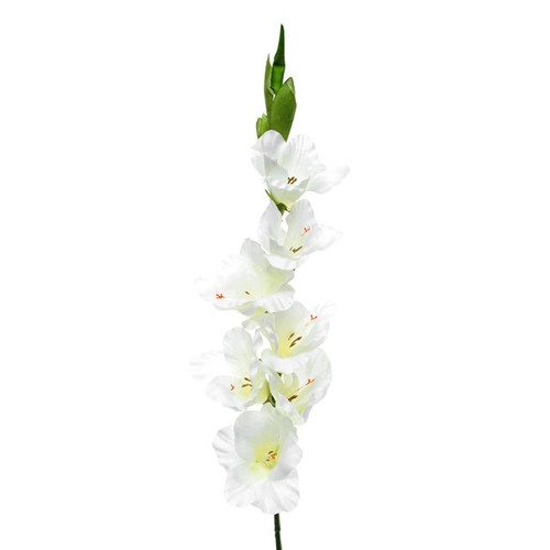 Artificial Gladiola Ivory Cream 96 cm