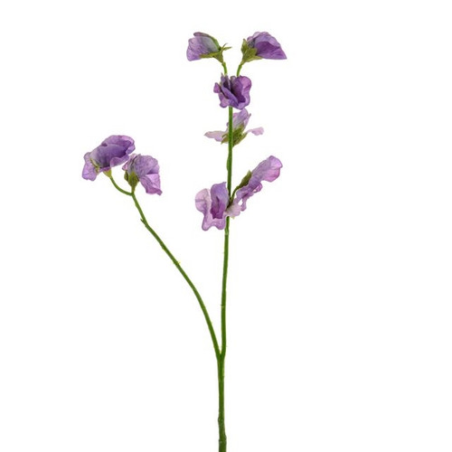 Artificial Sweet Pea Stem Lilac 48 cm