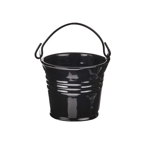 Zinc Bucket Black 5.5 cm