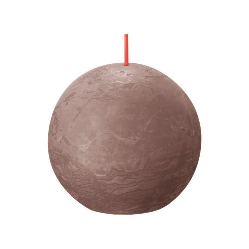 Bolsius Rustic Ball Candle 76mm - Rustic Taupe from Country Baskets