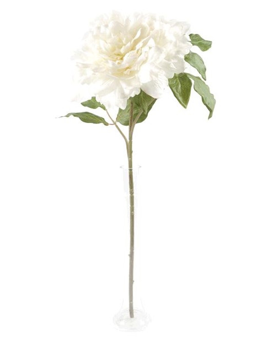 Artificial Peony Stem Cream 69 cm