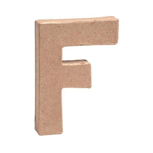 Paper Mache Mini Letter F from Country Baskets