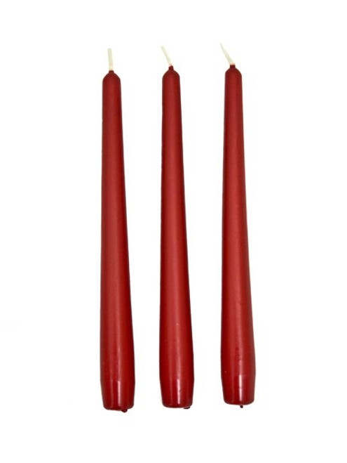 Tapered Candles Red 25 cm 12 Pack