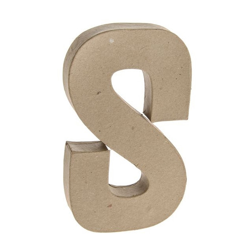 Paper Mache Craft Letter S