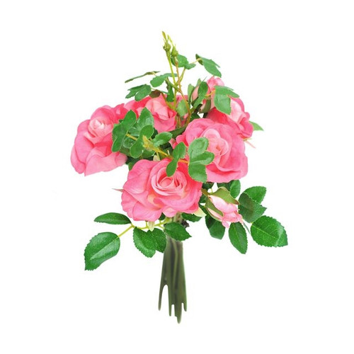 Artificial Rose Pippa Bundle Pink 25 cm