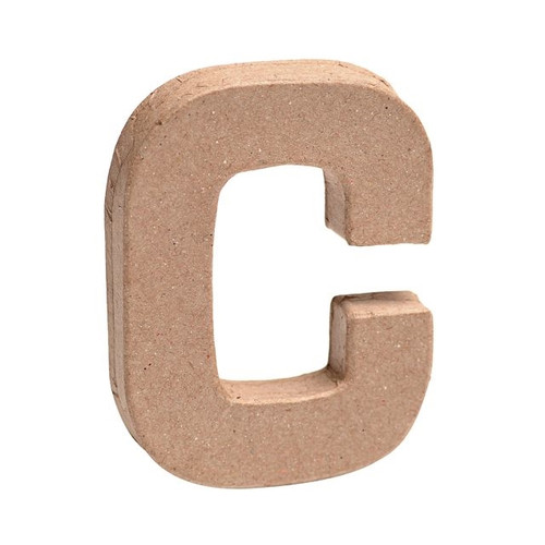 Paper Mache Mini Letter C from Country Baskets