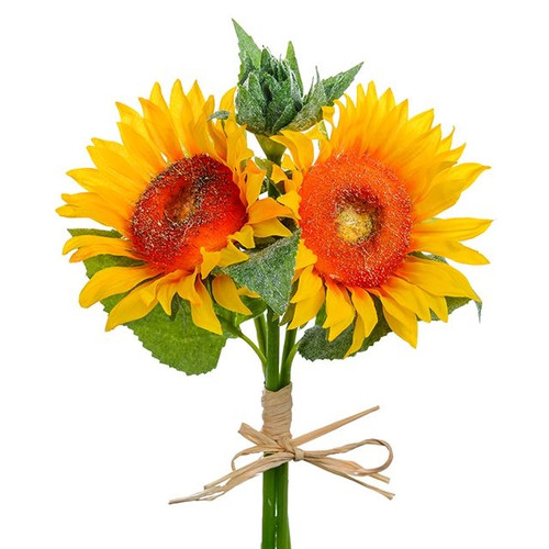 Artificial Sunflower Susan Bundle Yellow 28 cm