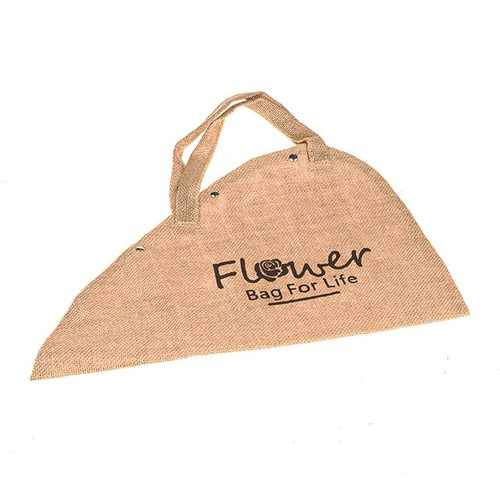 Jute Printed Flower Bag