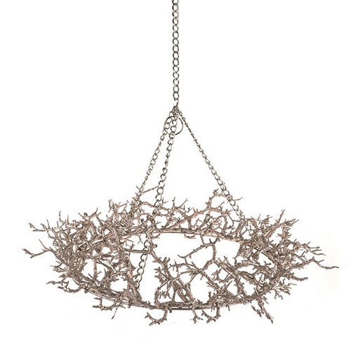 Twig Wreath Gold Champagne 35Cm