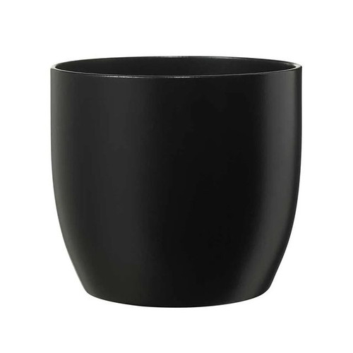Basel Fashion Ceramic Pot Matt Black H18 cm