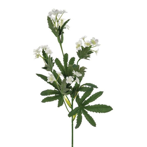 Artificial Wild Flower Spray White 67 cm