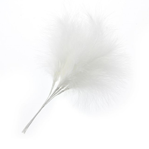 Fluffy Feather White 24 cm