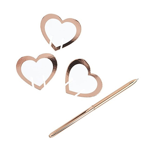 Wedding Rg Glass Markers from Country Baskets