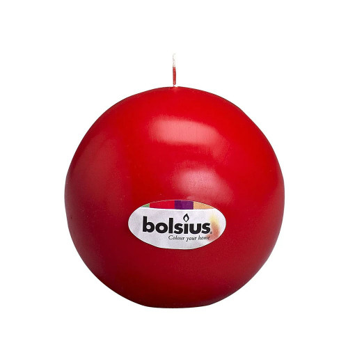 Bolsius Red Ball Candle - 70mm