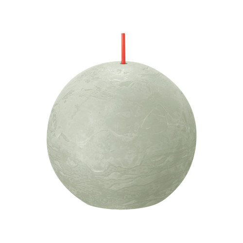 Bolsius Rustic Ball Candle 76mm - Foggy Green