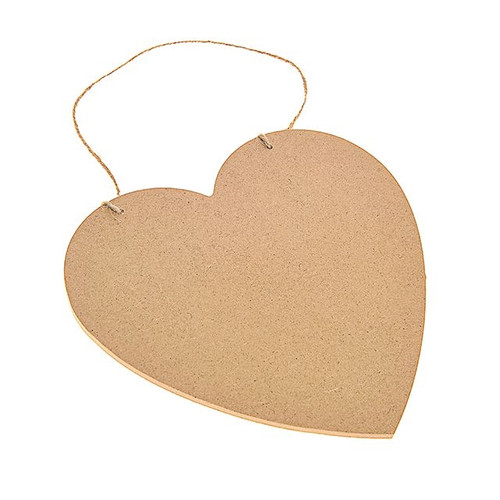 Wedding Heart Shape Door Sign 19.5 cm