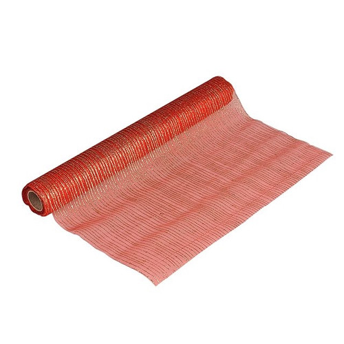 Fabric Roll Gliiter Line Red 5M from Country Baskets