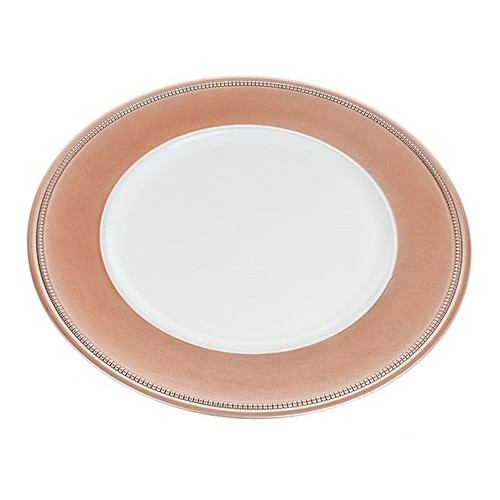 Charger Plate White & Pink 33 cm