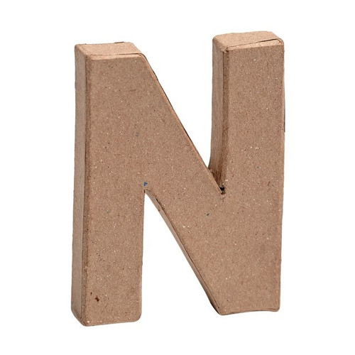 Paper Mache Mini Letter N