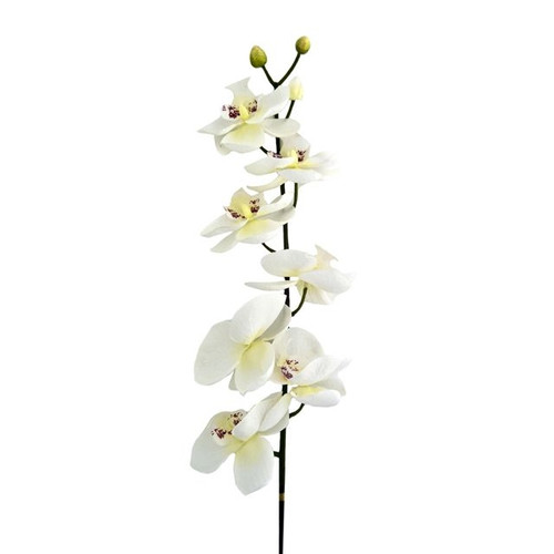 Artificial Orchid Stem White 90cm from Country Baskets