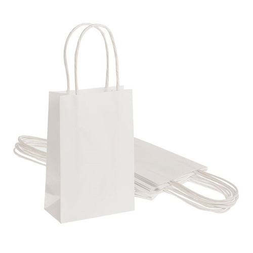 White Paper Bags Extra Small Pack Of 10